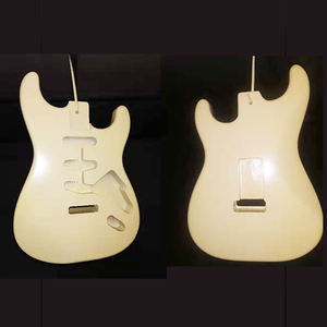 Cherry <span class=keywords><strong>Sunburst</strong></span>-cuerpo de tilo de arce flameado, cuerpo de tilo terminado, bricolaje ST, cuerpo de guitarra eléctrica para construcción de guitarra - Product Image 5