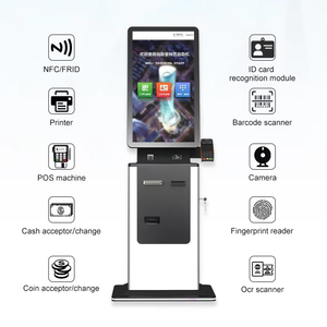 Kiosque gouvernemental à écran tactile de 27 pouces Terminal Self Service Check in A4 <span class=keywords><strong>Report</strong></span> Printing Scanner Card Reader Kiosk - Product Image 2