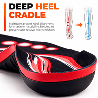 Semelles orthopédiques pour fasciite plantaire, inserts de chaussures à soutien de la voûte plantaire pour pieds plats, semelles amortissantes pour bottes de travail