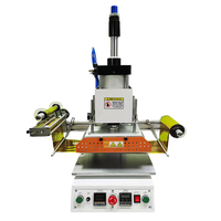 Máquina de Prensa Térmica Pneumática Automática Nova para Gravação em Couro e Hot Stamping - Direto da Fábrica