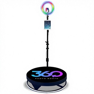 Photomaton 360 degrés avec <span class=keywords><strong>imprimante</strong></span> photo compatible avec smartphones, <span class=keywords><strong>iPad</strong></span>, appareil photo reflex <span class=keywords><strong>pour</strong></span> mariages et événements 100cm - À vendre - Product Image 3