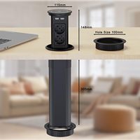 Prise de levage intelligente motorisée étanche à l'eau Prise de charge sans fil en alliage d'aluminium USB pour maison intelligente