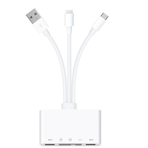 Adaptador USB C a USB de alta velocidad 5 en 1, 6 en 1, nuevo lector de tarjetas de memoria multipuertos para <span class=keywords><strong>iPhone</strong></span>, ordenador, tarjetas SD - Product Image 6