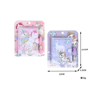 Custom Cute cartoon Children's Mini Loose-Leaf Leather PVC PP Cover Notebook 10.5x8.2cm 43 Sheets Kindergarten Student Prize - Product Image 5