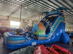Vente en gros : Toboggan aquatique gonflable géant avec piscine, idéal pour la ville - Product Image 2