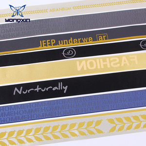 Dây Đeo Đàn Hồi Vải Jacquard Logo Tùy Chỉnh Phong Cách Mới Vải In Tái Chế Cho Hàng May Mặc - Product Image 2