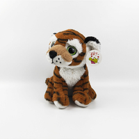 Jouets classiques en peluche pour animaux de la forêt Poupées en peluche tigre lion léopard