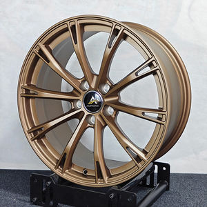 Rines AUROAD de Aleación Forjada de 18, 19, 20 y 21 Pulgadas, 5x112, Color Negro Brillante con Acabado Mecanizado, Cinco Radios, para <span class=keywords><strong>Mercedes</strong></span> y Audi - Product Image 4