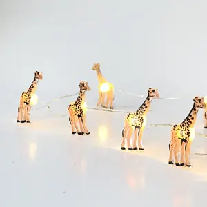 Fee Weihnachten 18 LED Giraffe Tier Silber Kupferdraht Micro dot Lichter