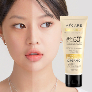 Crema solare leggera per il corpo e per il viso senza solfato idratante e minerale Centella vegana senza olio - Product Image 1