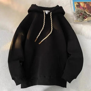 Sudadera con Capucha KingSen Personalizada para Mujer, 100% Algodón, Forro de Felpa Francesa, Estilo Casual, Hombros Caídos, Corte Holgado, Cordón Trenzado - Product Image 5