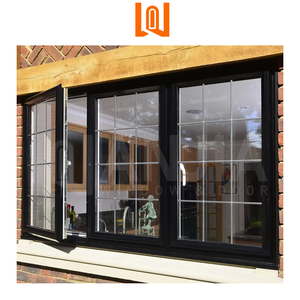 Fournisseurs WANJIA <span class=keywords><strong>Devis</strong></span> rapide Étanchéité Fenêtre à battant en PVC noir Fenêtre française Fenêtres UPVC - Product Image 1