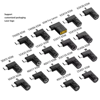 Adaptateur de connecteur d'alimentation PD 65W DC vers Type C 7.4*5.0mm 5.5*2.1mm 4.5*3.0mm 4.0*1.7mm vers convertisseur USB C charge pour ordinateur portable