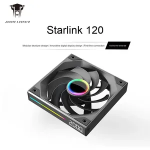 Jungle Leopard Starlink 360/240/120 ARGB PWM Quiet Digital Display rotate high speed Aluminum Water Heatsink <b>Computer</b> Case <b>fan</b> - Product Image 4