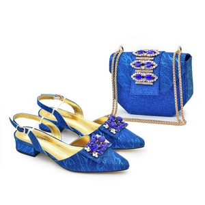 Scarpe e borse italiane con <span class=keywords><strong>tacchi</strong></span> <span class=keywords><strong>bassi</strong></span> più venduti in fabbrica per feste africane 4CM - Product Image 3