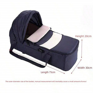 Lit de bébé pliable portable pour la sortie de la maternité et les voyages, lit léger et maniable avec sac de transport pour l'hôpital et la maison - Product Image 6