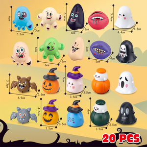 Coches de Juguete de Monstruos de Halloween con Retroceso, Divertidos Juguetes Antiestrés, Set de Vehículos de Personajes Espeluznantes para Niños, Regalos para Fiestas, Hechos de Plástico - Product Image 2