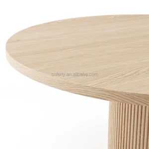 Set di lusso di personalizzazione 4 sedie rotonda sala da pranzo mobili in legno tavoli da pranzo set con sedie