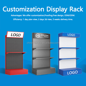 Giá đỡ dụng cụ điện đa năng bằng kim loại chắc chắn, có bảng lỗ treo và giá để phụ kiện, dùng cho cửa hàng - Product Image 6