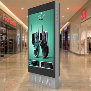 Kiosque publicitaire extérieur personnalisable de 55 pouces, écran LCD double face, étanche, totem vertical, signalisation numérique extérieure - Product Image 3