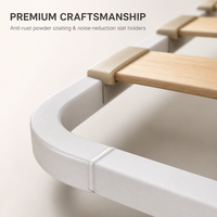 Sommier en fer à lattes, support de matelas en métal, plateforme durable, installation facile