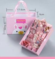 BELLEWORLD Nouveaux accessoires pour cheveux de bébé, coiffe de princesse coréenne, barrette à cheveux, lot de 18 barrettes et élastiques pour enfants, coffret cadeau