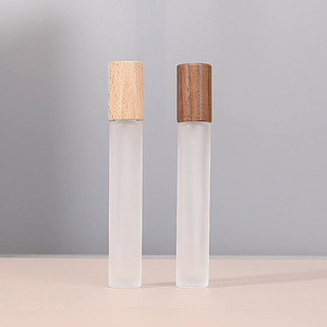 ขวดน้ำหอมแก้วก้นหนาขนาด 10 มล. 15 มล. พร้อมฝาไม้  สามารถสกรีนโลโก้ได้ - Product Image 2