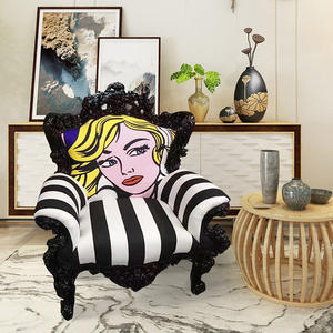 Ghế sợi thủy tinh thiết kế Ý cao cấp, màu sắc tùy chỉnh, kiểu dáng Pop Art sang trọng, dành cho phòng khách, nội thất gia đình, đang được giảm giá. - Product Image 5