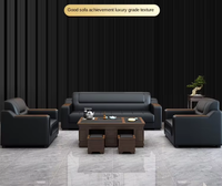Ensemble de canapés de luxe moderne pour réception de bureau et salon, structure en bois, haute qualité, Guangzhou