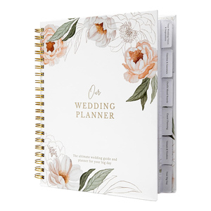 Organizzatore personalizzabile di alta qualità Agenda sposa Agenda Journal con copertina rigida Notebook <span class=keywords><strong>Wedding</strong></span> Agenda <span class=keywords><strong>Planner</strong></span> - Product Image 1