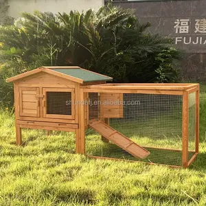 SDR015 BSCI // FSC // ICS factory wholesale price outdoor waterproof wooden rabbit hutch rabbit cage rabbit house