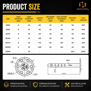 Anclajes de Aislamiento para Fachadas de Alta Resistencia, Fijación de Paneles de Aislamiento, Anclajes Térmicos, Clavos Metálicos para Aislamiento - Product Image 4