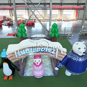 WINSUN Premium Inflatable Penguin Snowman <b>Bowling</b> Game Christmas Festival Outdoor Team Building Events - Product Image 4