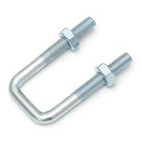 Boulons en U carrés CLASSE 4, fixations filetées de précision, acier structurel/acier doux, cadres, colliers de serrage pour tuyaux, installations mécaniques