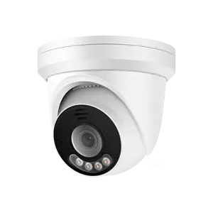 8MP Hik plug and play light hunter outdoor Turret kamera POE, Smart 24/7 warna-warni, audio dua arah, slot SD 4K IP Camera