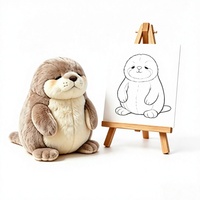 Peluche personnalisée Kawaii en forme d'animal, jouet en peluche sur mesure, poupée personnalisée ODM, motif et couleur personnalisés, super doux, 25 cm, unisexe, prix bas
