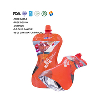 Feiao 0em Sachet Doypack à bec verseur jetable, en plastique, de forme spéciale, autoportant, pour liquides et sauces de cuisine
