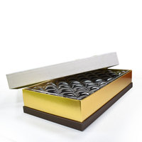 Boîte d'emballage rose de luxe pour biscuits beignets Brownies couvercle et boîte de base en chocolat