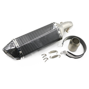 Motocicleta Universal tubo de Escape silenciador del motor de moto izquierda y derecha para TMAX530 XMAX300.250 CBR500 mt09 - Product Image 4