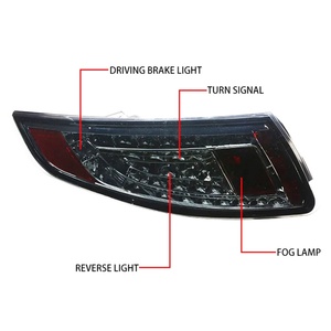 Feux arrière LED 2005-2009, clignotants de freinage, feux de recul 997.1, état neuf, lentille rouge, tension 12V pour 911 997 - Product Image 5