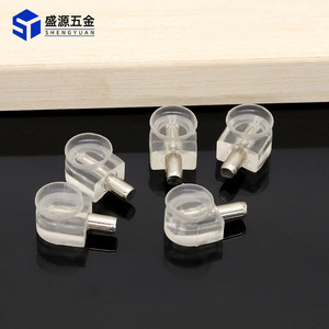 Shengyuan <b>Plastic</b> <b>Shelf</b> Support 5mm Transparent European Style Cabinet Glass Holder Durable - Product Image 1