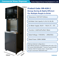 Enfriador y Dispensador de Agua con Sistema de Filtración de Agua de 5 Etapas, para Uso Comercial en Gimnasios