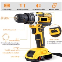 Perceuse sans fil 21 V de haute qualité, mini perceuse électrique, ensemble d'outils électriques