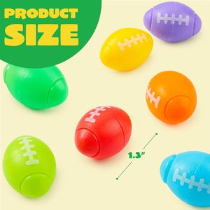 Lot de balles anti-stress en mousse PU souples en forme de ballon de rugby colorées pour la décompression - Product Image 3