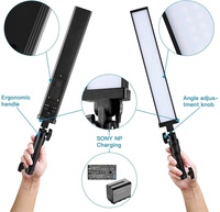 Filtres de lampe LED Portable, 5 couleurs, luminosité réglable 5600K, baguette lumineuse pour Studio photo, 3 couleurs