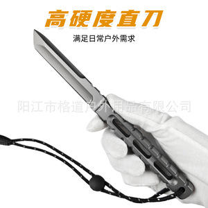 [Self-designed] Outdoor One-piece Straight Knife DC53 Steel <b>Small</b> Straight Knife for Outdoor Use, Camping, Self-defense, and - Product Image 3