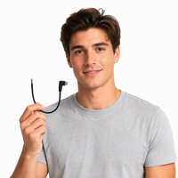 Câble de charge rapide USB type-c personnalisé coude à 90 degrés à angle droit ouvert usage industriel conducteur en cuivre 250V isolation PVC