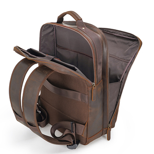 Custom Tiding New Arrival Dopshipping <b>Men</b> Casual Vintage Antitheft Cow Bull Full Grain Genuine Crazy Horse <b>Leather</b> Travel - Product Image 5