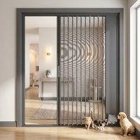 Nouvelle conception 2026 – Porte pliante moderne anti-moustiques avec ouïe-maison pour animaux de compagnie disponible (OEM)