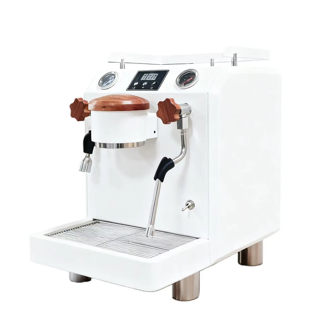 Commercial Electric Stainless Steel Single Group Espresso Machine with Dual Boiler 9 Bars Pressure Brew System for Coffee Shops